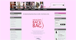 Desktop Screenshot of healthybackbag.de