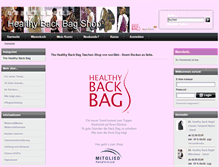 Tablet Screenshot of healthybackbag.de